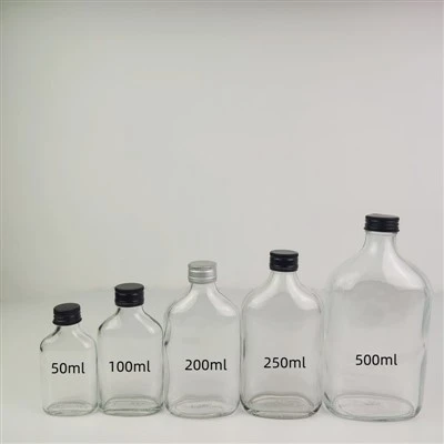 Празна 50ml 100ml 200ml 250ml 500ml колба стъклена бутилка